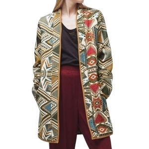 Mango Embroidered Quilted Jacket - Size Small
